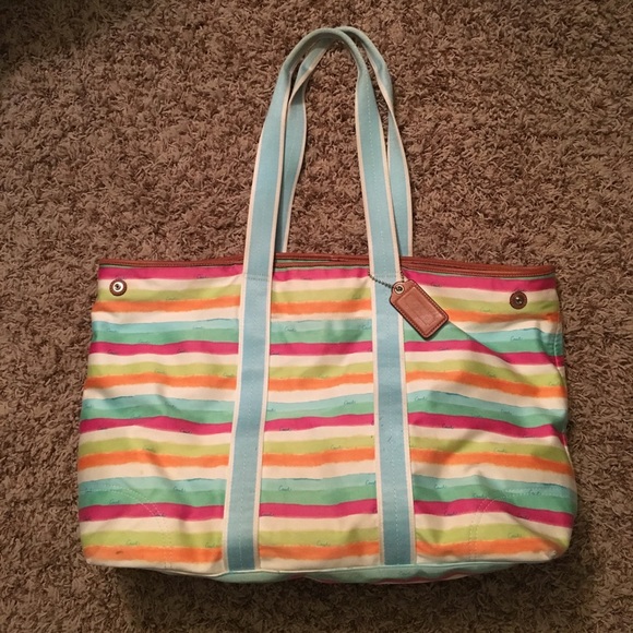 coach beach bag